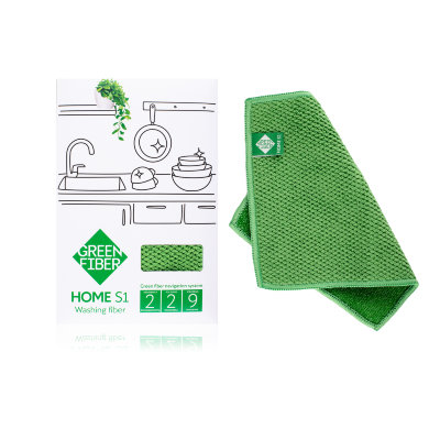 Green Fiber HOME S1, Файбер для мытья посуды зеленый