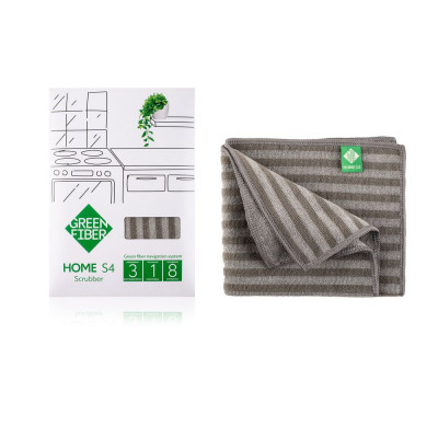 Скрабер Твист Green Fiber HOME S4, серый